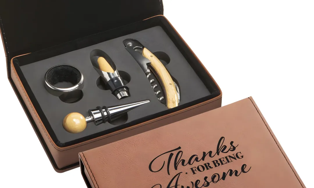 Branded gift box with premium accessories, an example of a client appreciation gift set